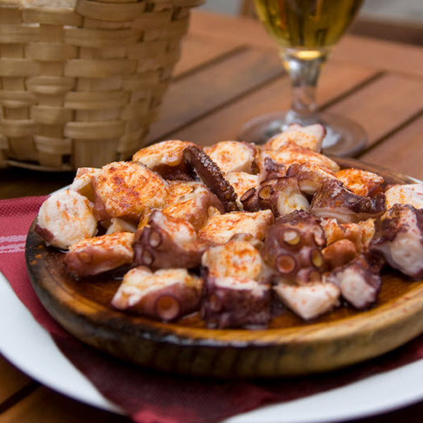 Traditional Spanish Wooden Tapas Plate
